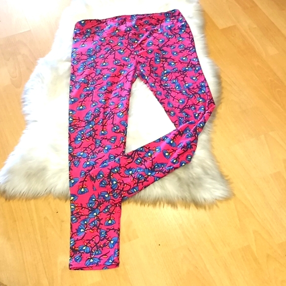 LulaRoe Floral Printed Leggings- T&C-#1569+ - Picture 7 of 10